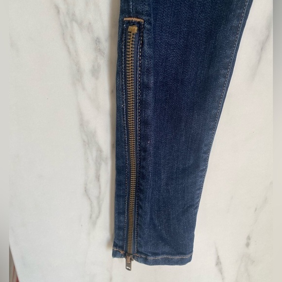 Current/Elliott Size 23 /0 The Cropped Legging w Long Zip - Picture 6 of 7